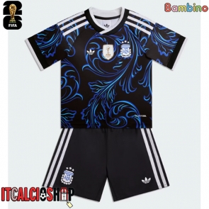 Argentina Seconda Maglia Bambino Mondiali 2026 Manica Corta (+ Pantaloni corti)